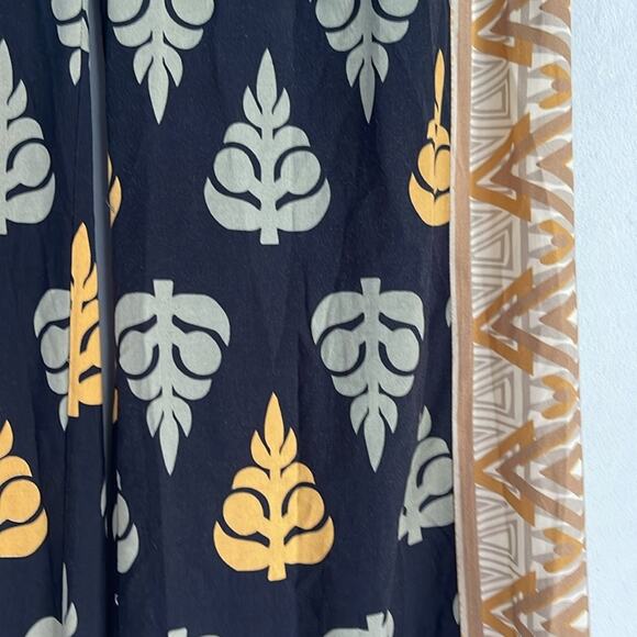 Soft Surroundings leaf print elastic waist pull on wide leg palazzo pants sz XS - Picture 4 of 6